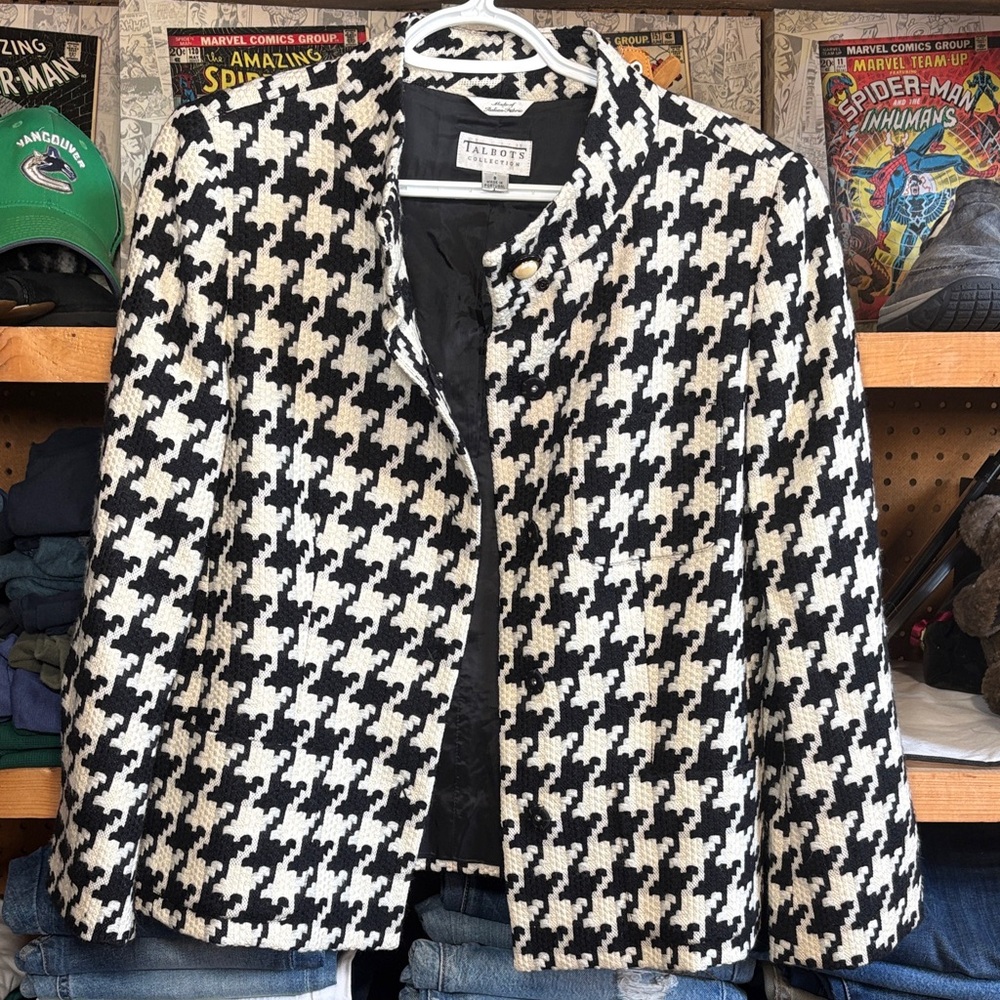 Talbots Collection Houndstooth Blazer - Picture 5 of 6